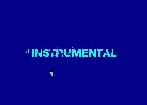 INSTRUMENTAL

'l