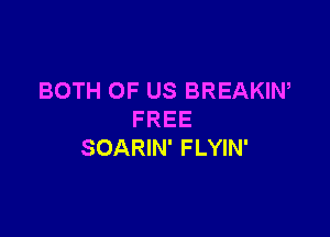 BOTH OF US BREAKIW

FREE
SOARIN' FLYIN'