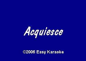 14aqm'wae

W006 Easy Karaoke