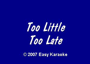 iwzmw

hobm

(Q 2007 Easy Karaoke