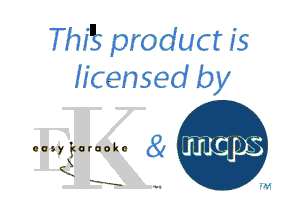 Thf'k product is
licensed by

con) karaoke (91
.X
R.