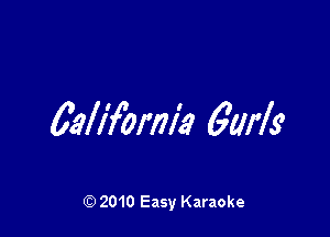 calIYErmiq 6M3

Q) 2010 Easy Karaoke