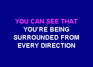 YOU CAN SEE THAT
YOU,RE BEING
SURROUNDED FROM
EVERY DIRECTION

g