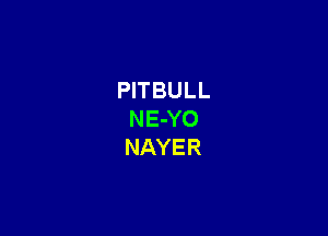 PITBULL

NE-YO
NAYER