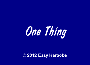 One Tiling

Q) 2012 Easy Karaoke