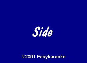 Side

(92001 Easykaraoke