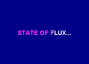STATE OF FLUX...