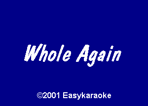 Whole 4431'!)

(92001 Easykaraoke