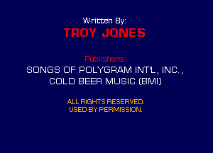 W ritten By

SONGS OF PDLYGRAM INT'L, INC,

...

IronOcr License Exception.  To deploy IronOcr please apply a commercial license key or free 30 day deployment trial key at  http://ironsoftware.com/csharp/ocr/licensing/.  Keys may be applied by setting IronOcr.License.LicenseKey at any point in your application before IronOCR is used.