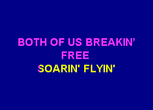 BOTH OF US BREAKIW

FREE
SOARIN' FLYIN'