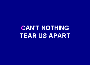 CAN'T NOTHING

TEAR US APART