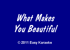 MW Makes

Vow Beaufifaf

2011 Easy Karaoke