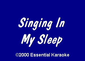 317mm II)

My Weep

(972000 Essential Karaoke