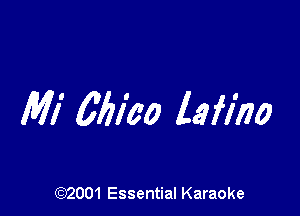 Mi 66120 lafina

(972001 Essential Karaoke