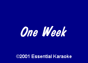 0179 Week

(972001 Essential Karaoke