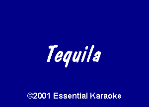 Tequila

(972001 Essential Karaoke