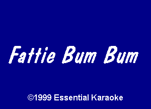 Faffie Bum 3m

CQ1999 Essential Karaoke
