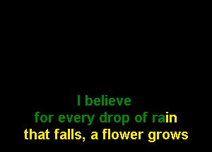 IbeHeve
for every drop of rain
that falls, a flower grows