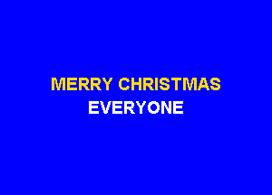 MERRY CHRISTMAS

EVERYONE