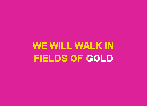 WE WILL WALK IN

FIELDS OF GOLD