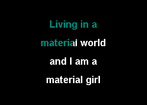 Living in a
material world

andlama

material girl