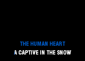 THE HUMAN HEART
A CAPTIVE IN THE SHOW