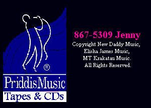 Copyright New Daddy Music,

A sum James Musxc,
MT Kxakatau Music,

6) All RAghts Reserved

PriddithLsic

FFa .BSIKGIGDE
