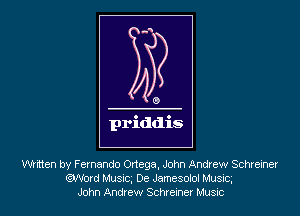 mitten by Fernando Ortega, John Andrew Schreiner
eWord Musiq De Jamesolol Mus'uq
John Andrew Scheme! Must