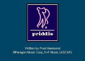 written by Fred Hammond
(ipmagon Music Com, NF Mum (ASCAP)