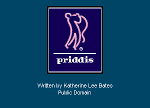 vwmen by Katherine Lee Bates
Public Domam