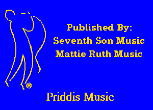 Published Byz

Seventh Son Music
Mattie Ruth Music

Pn'ddis Music
