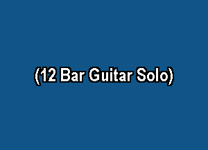 (12 Bar Guitar Solo)