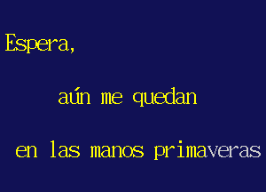 Espera,

adn me quedan

en las manos primaveras