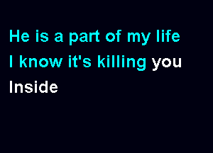 He is a part of my life
I know it's killing you

Inside