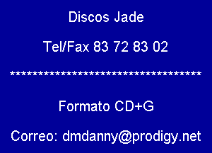 Discos Jade

TellFaX 83 72 83 02

'k'k'k'k'k'k'k'k'k'k'k'k'k'k'k'k'k'k'k'k'k'k'k'k'k'k'k'k'k'k'k'k'k'k

Formato CD-I-G

Corre0i dmdanny prodigynet