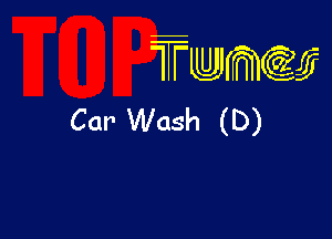 wamiifj

Car Wash (D)