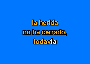 la herida

no ha cerrado,
todavia