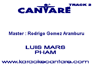 TRACK 2

ANVAmE

Master 1 Rodrigo Gomez Aramburu

LU IS MARS
PHAM

www. kc rcokeco nfo re.com