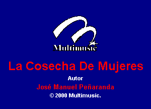 . H-
Wulmmmc

Autor

(9 2000 Multimusic.