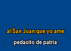 al San Juan que yo ame

pedacito de patria