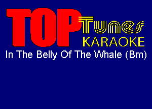 TmeQJ
KARAOKE
In The Belly Of The Whale (Bm)