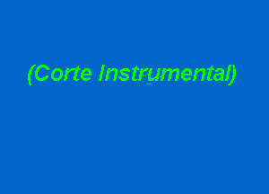 (Cone Instrumentaf)