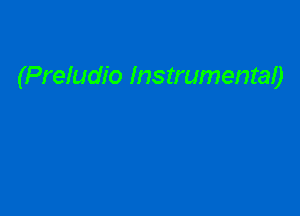 (Preludio Instrumentao