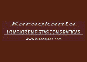 Kn ran k a n fa
LOMEJOR EN PISTAS CON GRAHCAS

www.dbsconjndenom