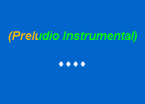 (Preludio Instrumentao

9069