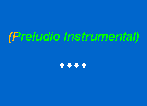 (Preludio Instrumentao

9069